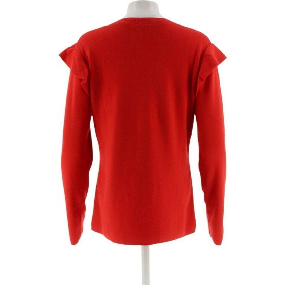 Du Jour Ruffle Shoulder Rib Knit Sweater - Picture 4 of 5